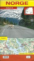"Norge - Delkart 2 1:315.000 Kart på begge sider - Register 27 sider - Kristiansund og Orkanger i Nord til Hamar, Gjøvik, Gol, Flåm og Sognefjorden i Sør." 