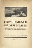 "Edvard Munch og Jeppe Nilssen Etterlatte brev og kritikker" av Erna Holmboe Bang